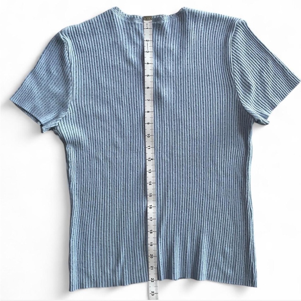 Blue Ribbed Top - Picture 6 of 6